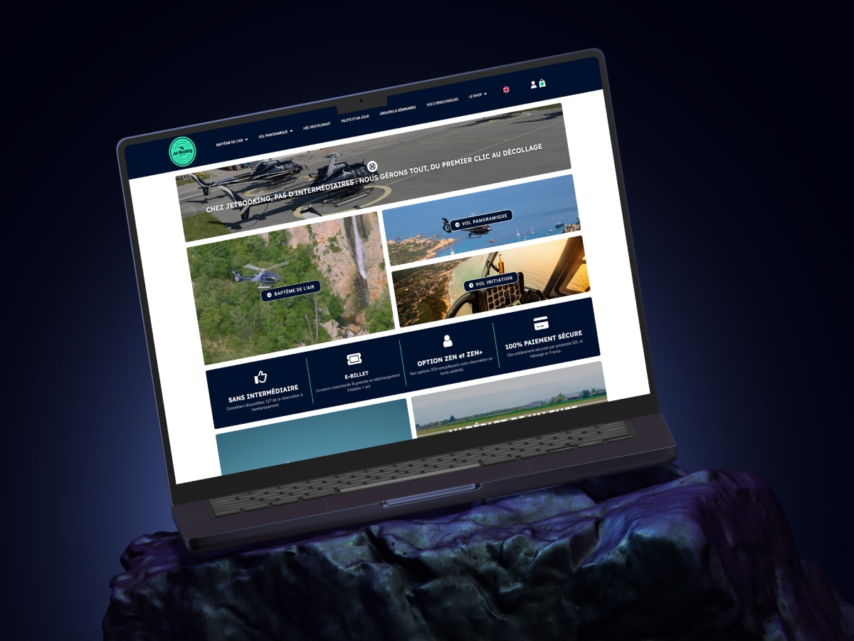 JetBooking — e-billeterie vols touristiques